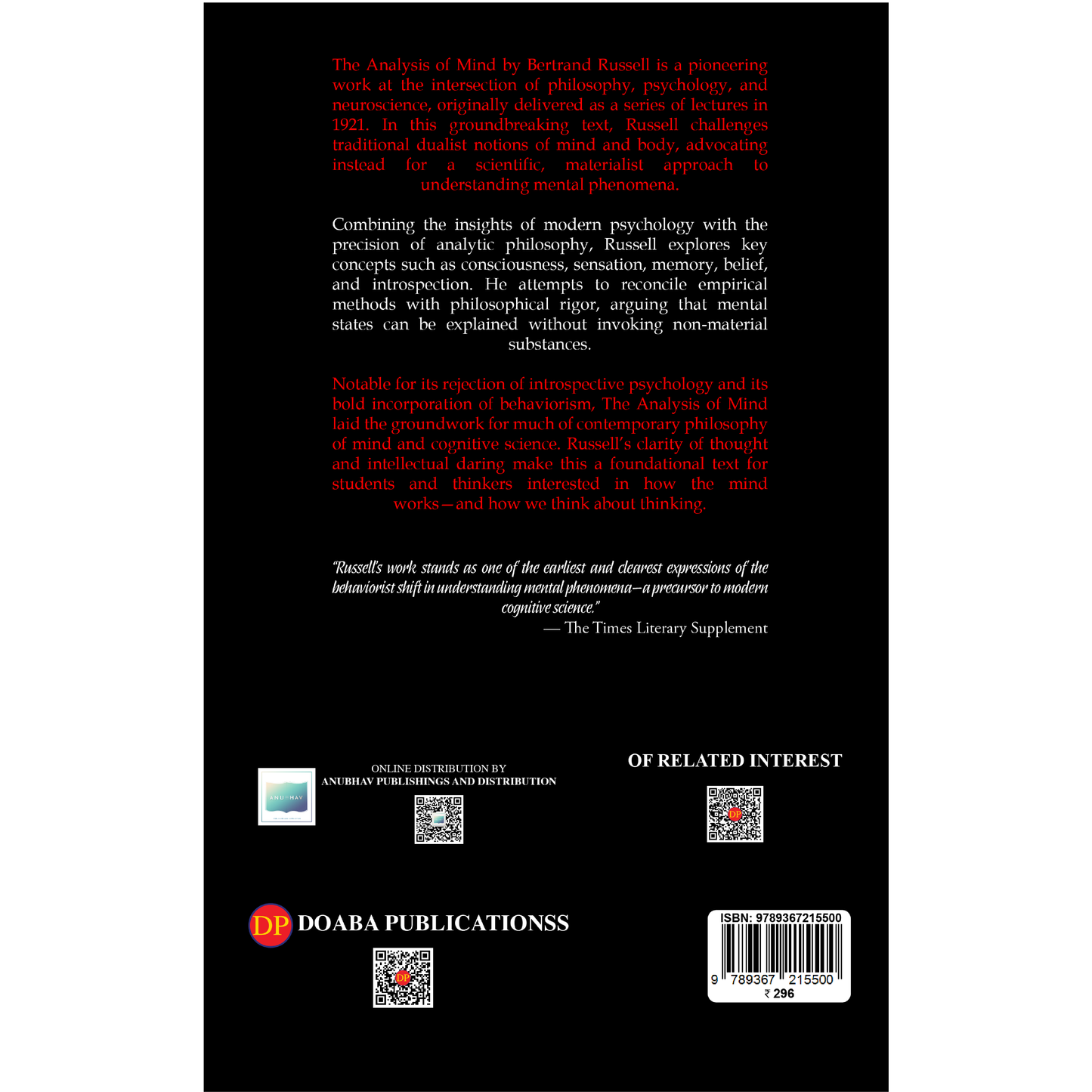 The Analysis of Mind