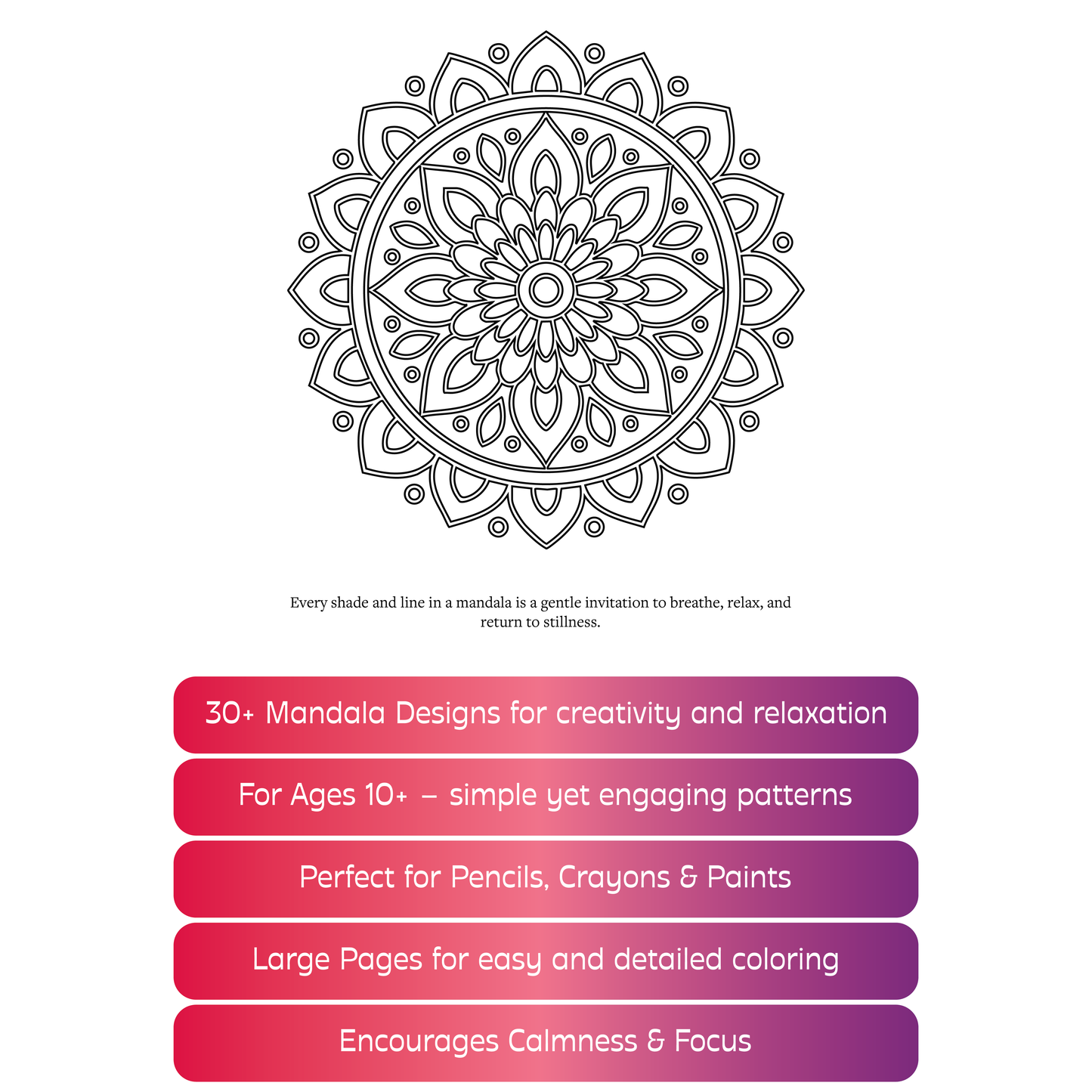 Mandala — Colour and Calm