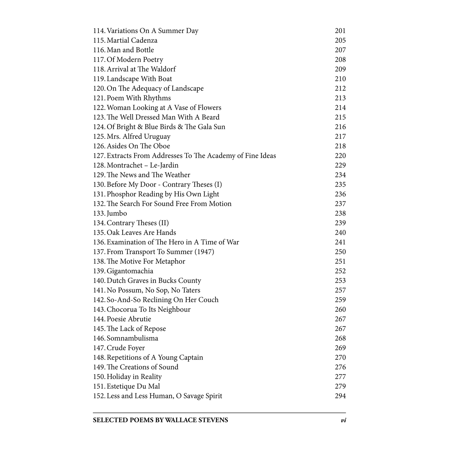 Selected Poems by Wallace Stevens