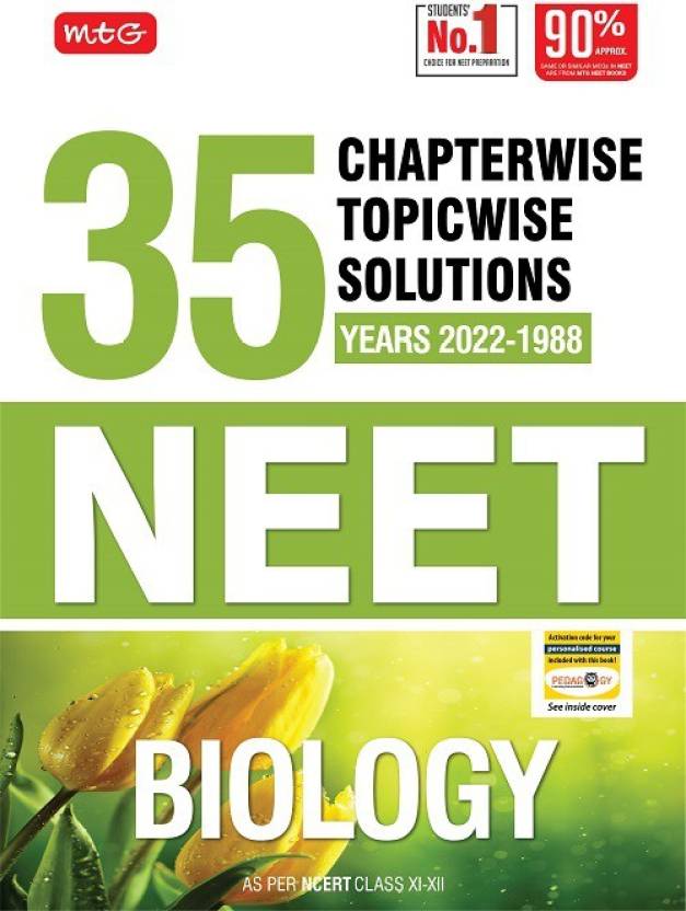 Mtg 35 Years Neet Previous Year Solved Question Papers with Neet Chapterwise Topicwise Solutions