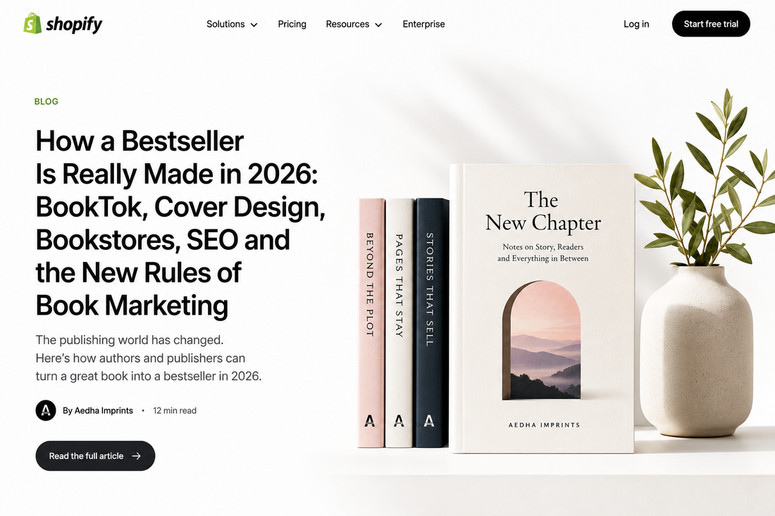 How a Bestseller Is Really Made in 2026: BookTok, Cover Design, Bookstores, SEO and the New Rules of Book Marketing