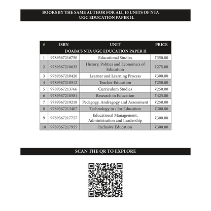 Doaba’s UGC-NET Education Master Series – UGC/NTA (NET | SET | JRF) Education Paper - II (Unit I to X) – Pack of 10 Books