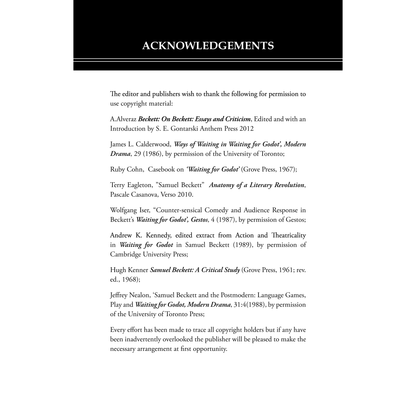 Waiting for Godot: Annotated Text with an Introduction by Javed Malick and Critical Essays