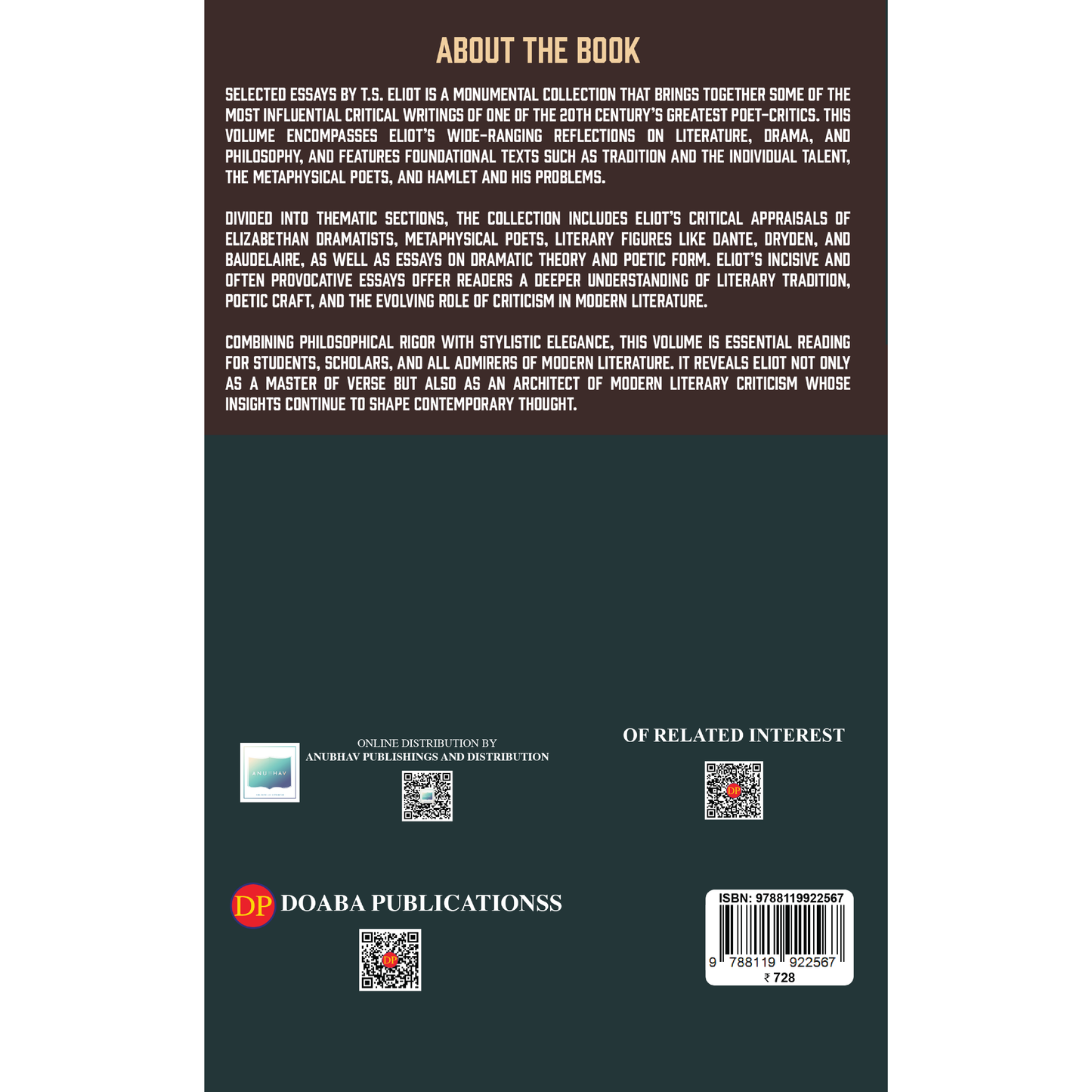 Selected Essays by T.S. Eliot