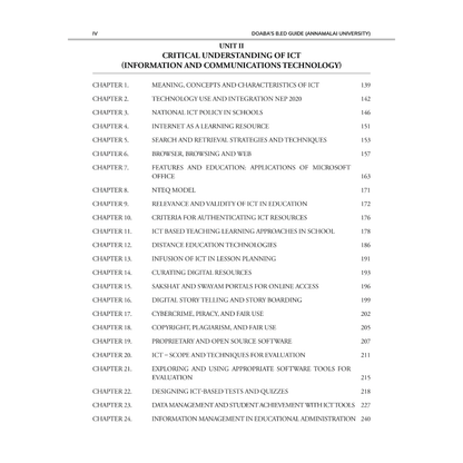 Doaba B.Ed Guide – 1st Semester (Annamalai University)