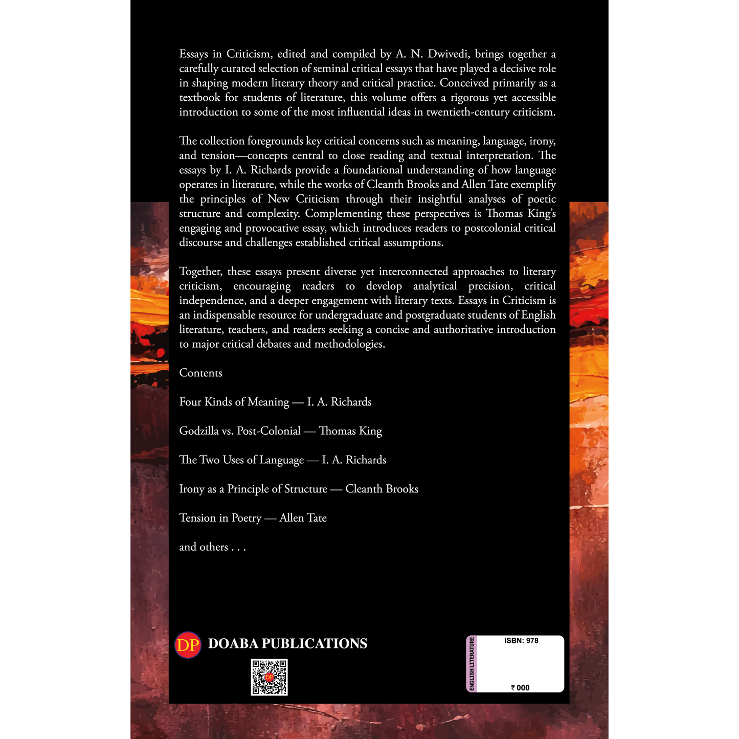 Essays in Criticism: An Anthology of Twentieth-Century Literary Criticism