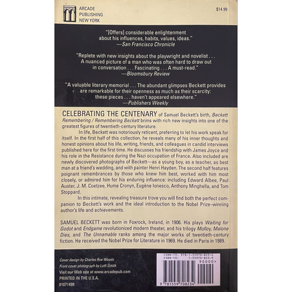 Beckett Remembering, Remembering Beckett - A Centenary Celebration