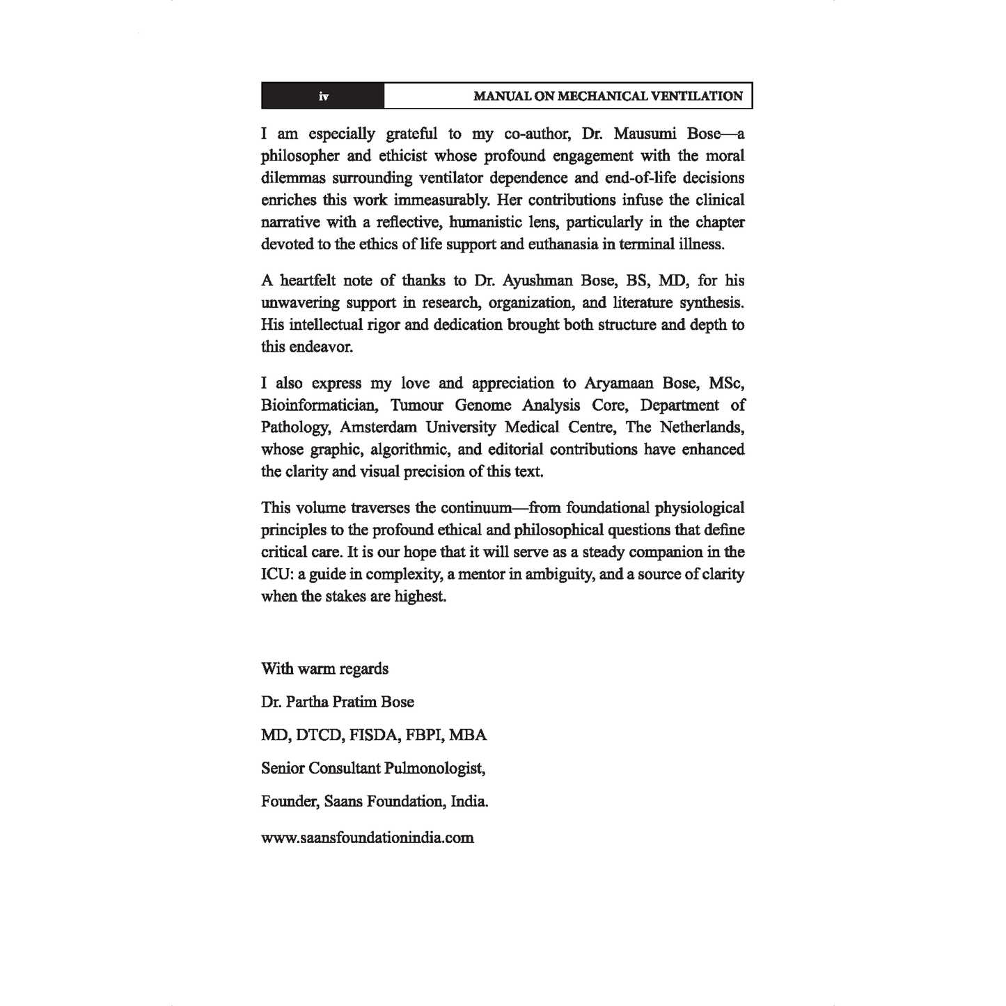 Manual on Mechanical Ventilation: Basics and Ethics