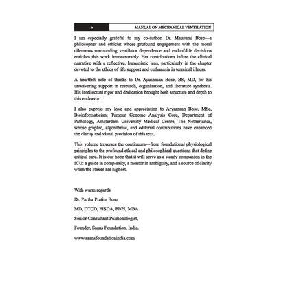 Manual on Mechanical Ventilation: Basics and Ethics