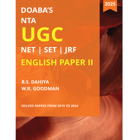 Doaba’s NTA UGC NET | SET | JRF English Paper II – Solved Papers from 2019 to 2024 (2025 Edition)
