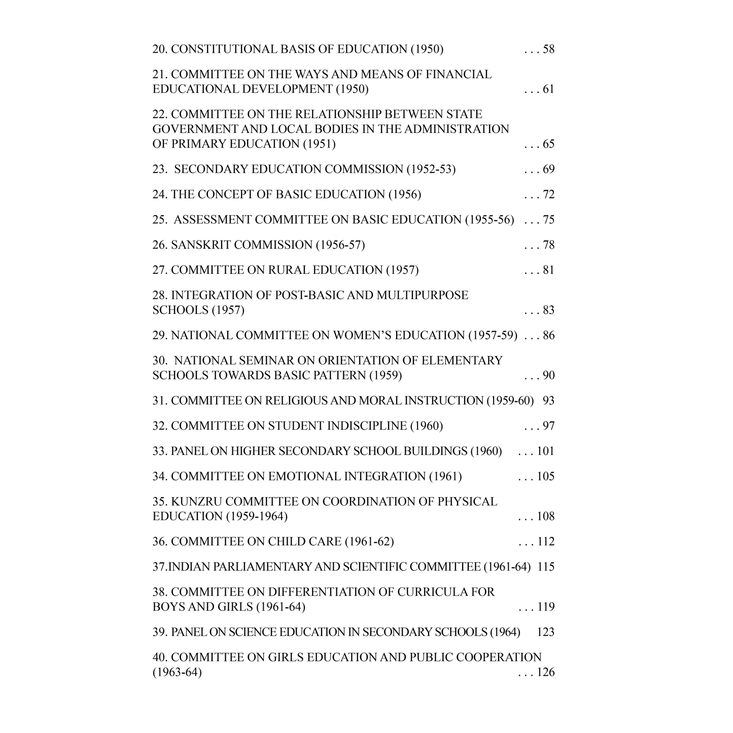 Landmarks in Indian Education: Committees, Reports, and Policies