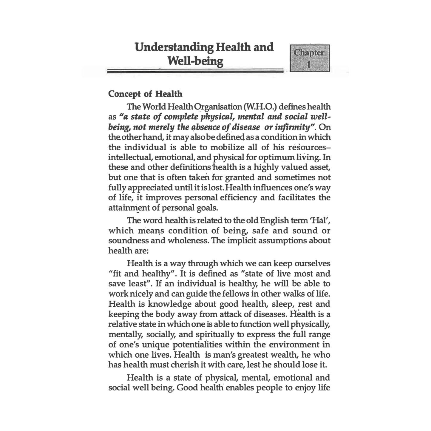 Health and Physical Education - A Handbook