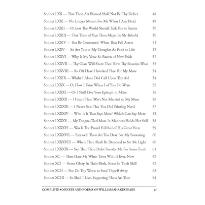 Complete Sonnets and Poems of William Shakespeare