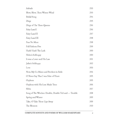Complete Sonnets and Poems of William Shakespeare