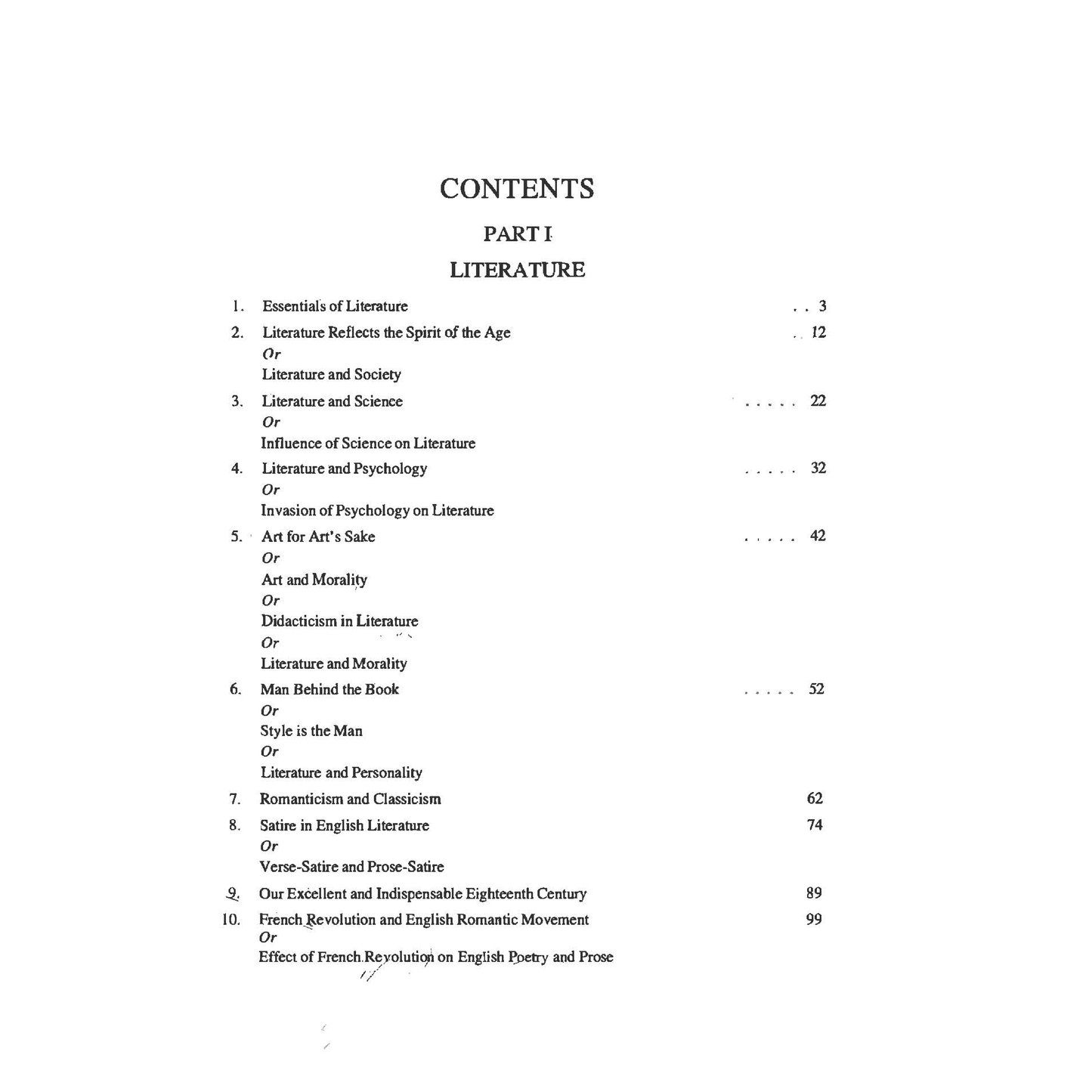 Quintessence of Literary Essays