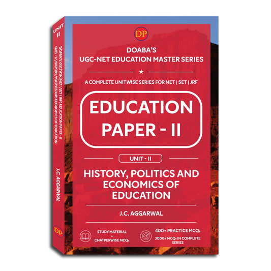 Doaba’s UGC/NTA (NET | SET | JRF) Education Paper - II: Unit - II | History, Politics and Economics of Education