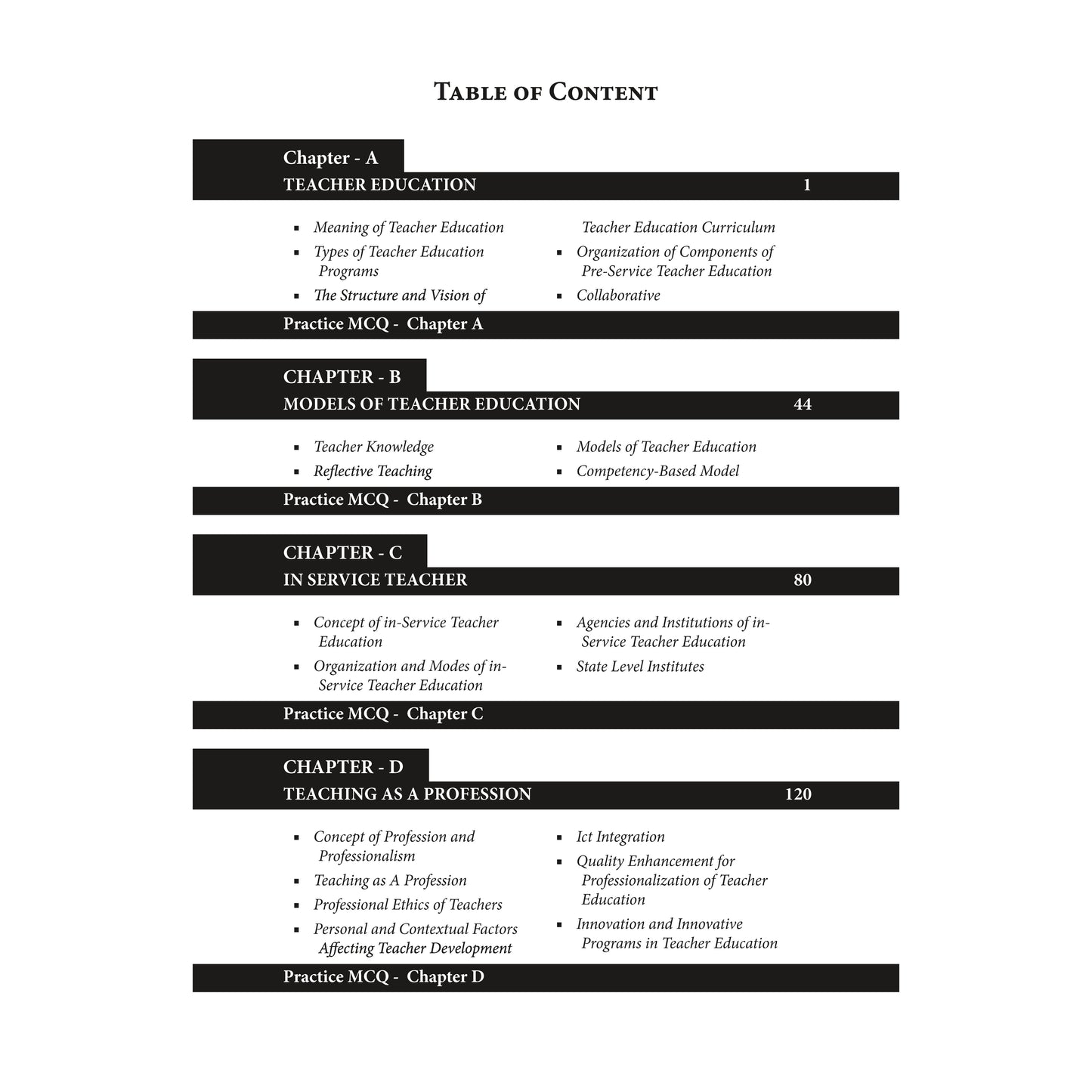 Doaba’s UGC/NTA (NET | SET | JRF) Education Paper - II: Unit - IV | Teacher Education