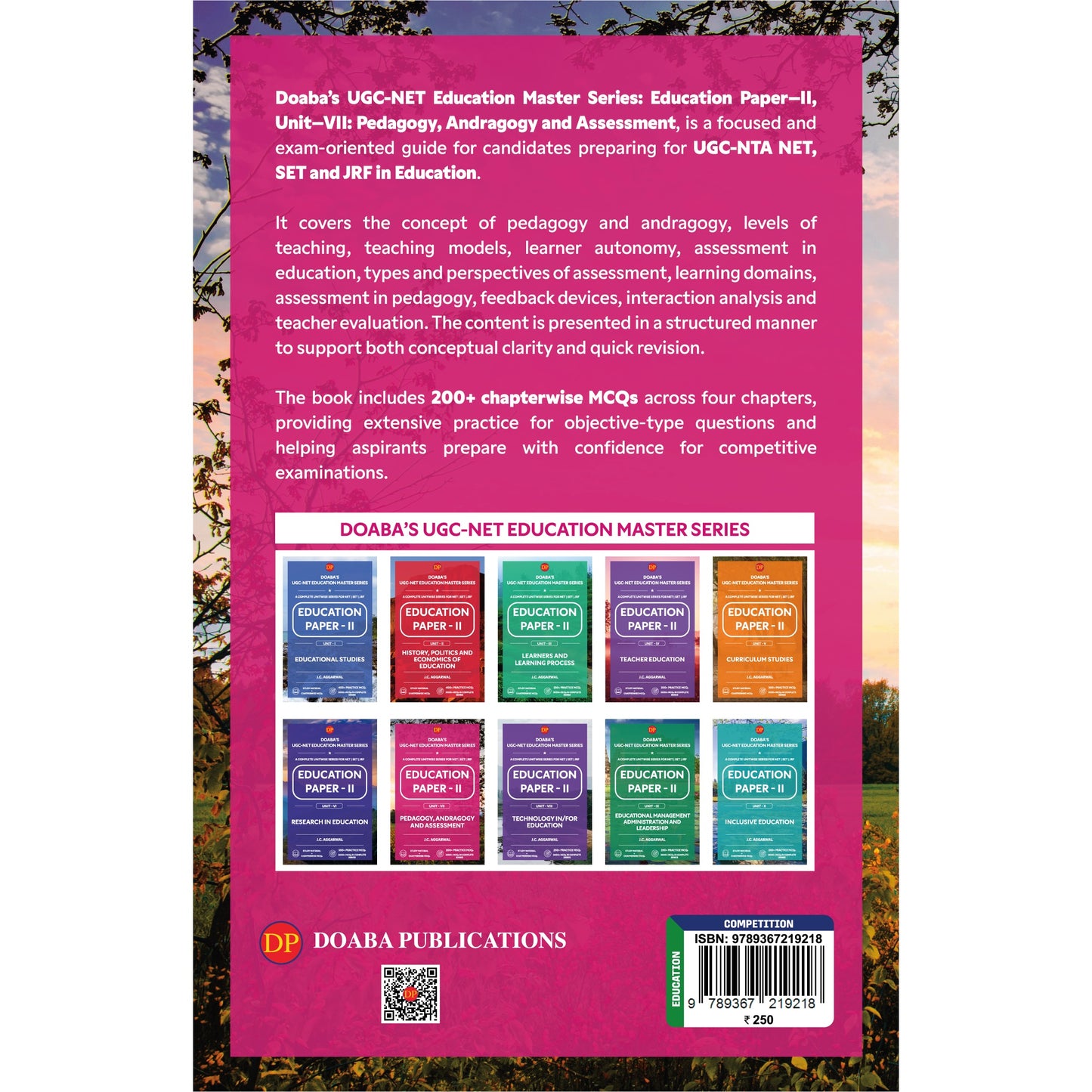 Doaba’s UGC/NTA (NET | SET | JRF) Education Paper - II: Unit - VII | Pedagogy, Andragogy and Assessment