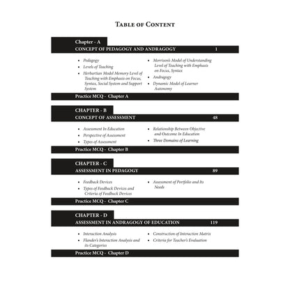 Doaba’s UGC/NTA (NET | SET | JRF) Education Paper - II: Unit - VII | Pedagogy, Andragogy and Assessment
