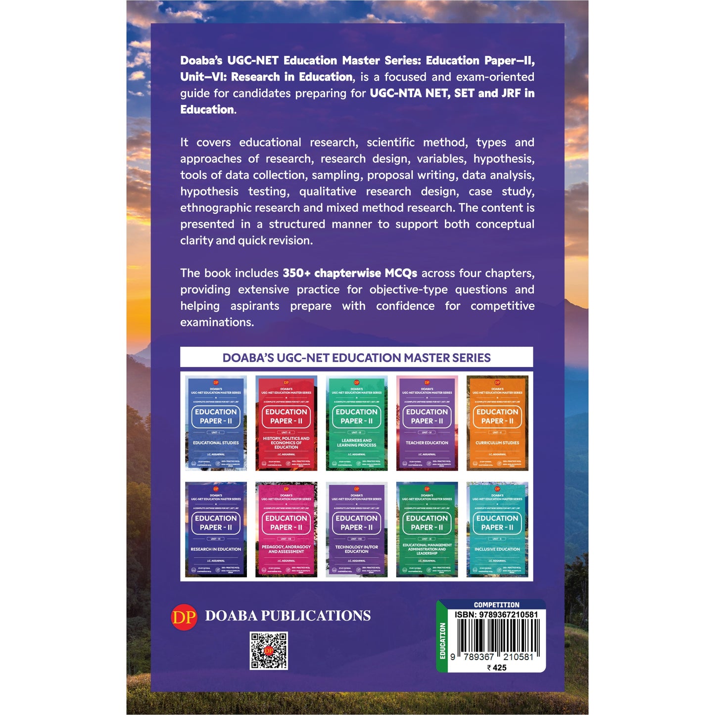 Doaba’s UGC/NTA (NET | SET | JRF) Education Paper - II: Unit - VI | Research in Education