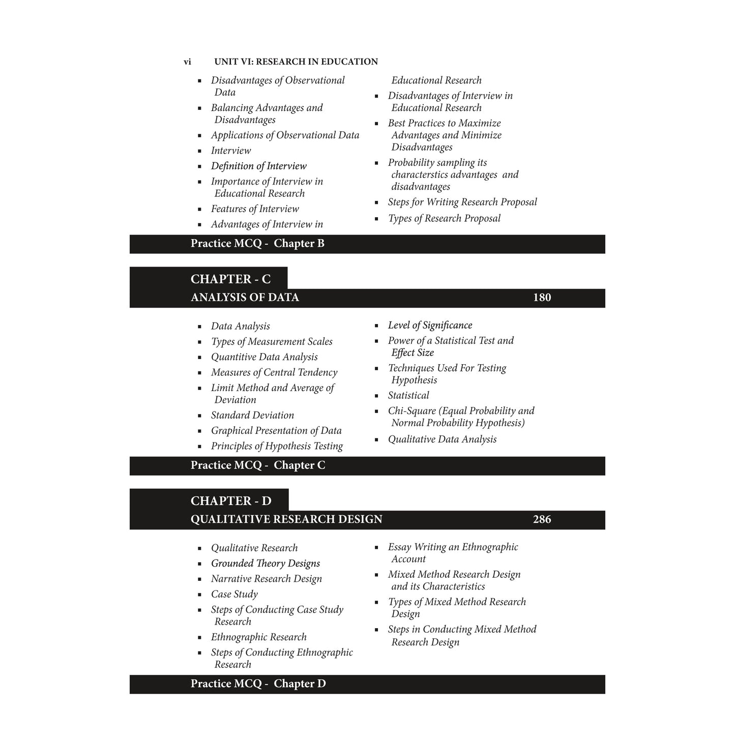 Doaba’s UGC/NTA (NET | SET | JRF) Education Paper - II: Unit - VI | Research in Education