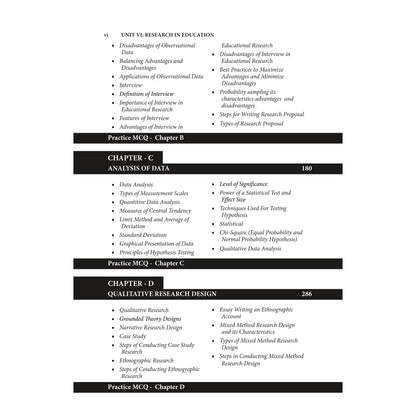 Doaba’s UGC/NTA (NET | SET | JRF) Education Paper - II: Unit - VI | Research in Education