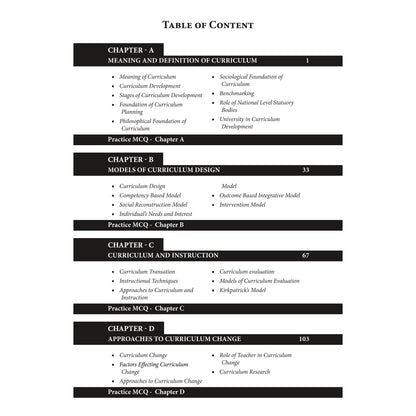 Doaba’s UGC/NTA (NET | SET | JRF) Education Paper - II: Unit - V | Curriculum Studies