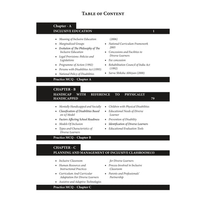 Doaba’s UGC/NTA (NET | SET | JRF) Education Paper - II: Unit - X | Inclusive Education