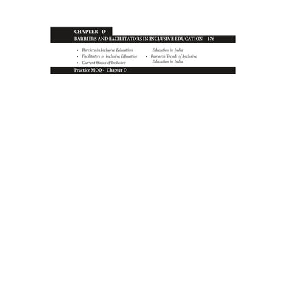 Doaba’s UGC/NTA (NET | SET | JRF) Education Paper - II: Unit - X | Inclusive Education
