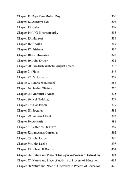 Philosophical Foundations of Education