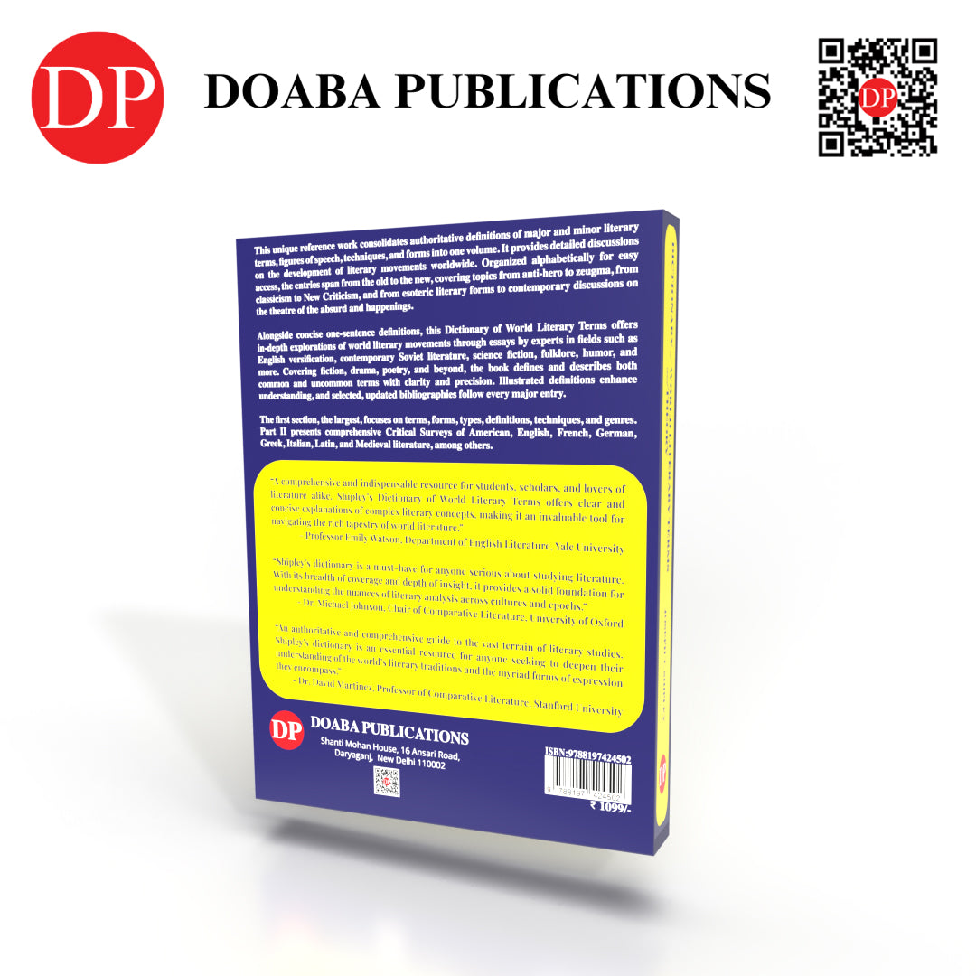 DICTIONARY of WORLD LITERARY TERMS and THEORY