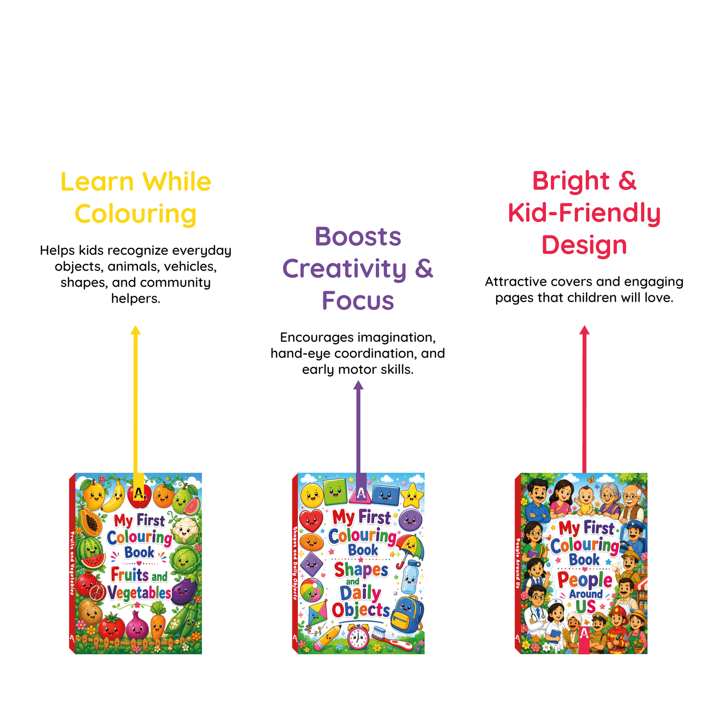 My First Colouring Book Series (Pack of 6)