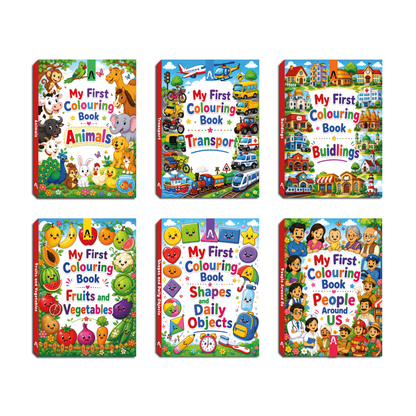 My First Colouring Book Series (Pack of 6)