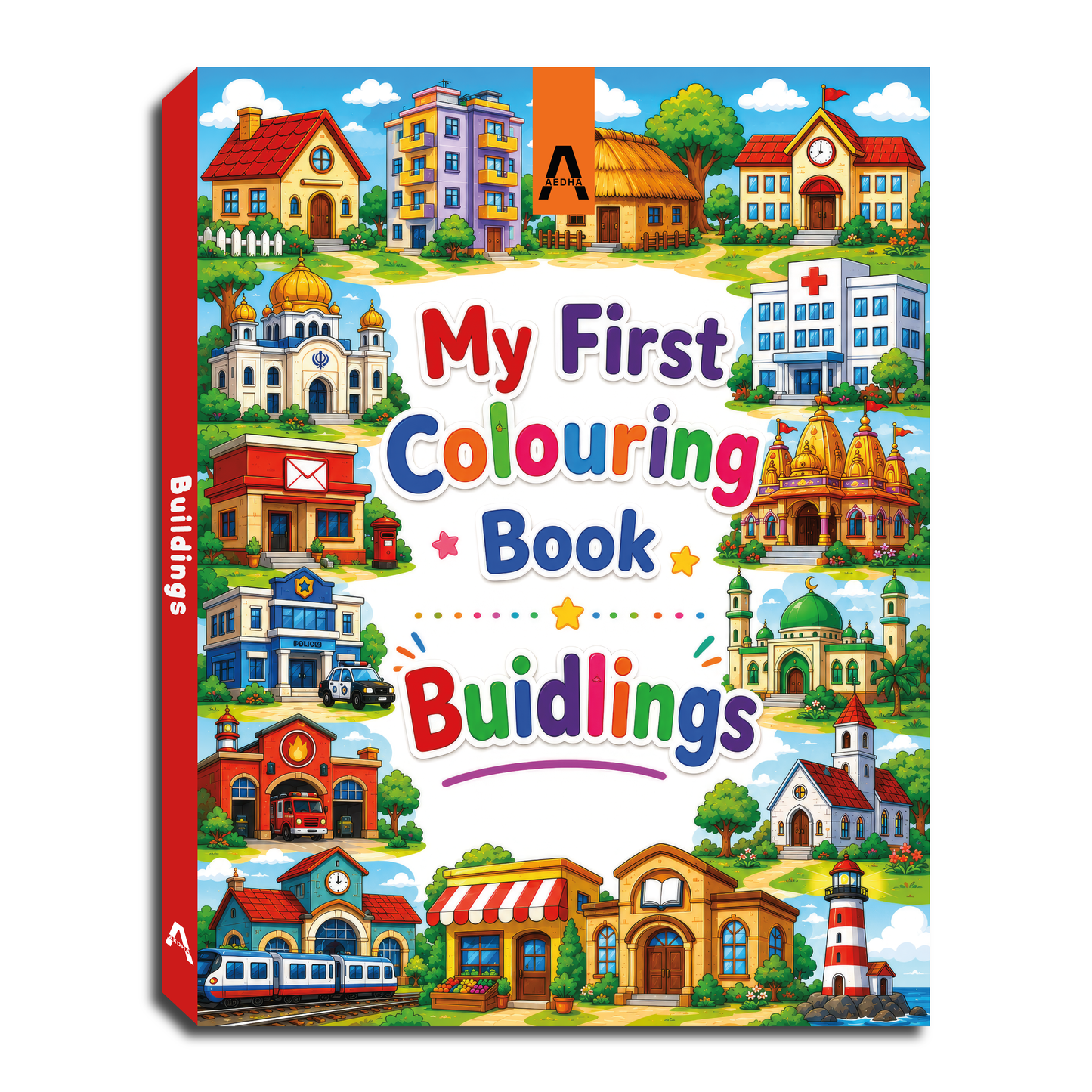 My First Colouring Book – Buildings