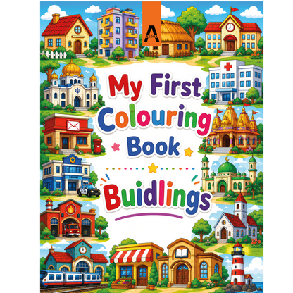 My First Colouring Book – Buildings