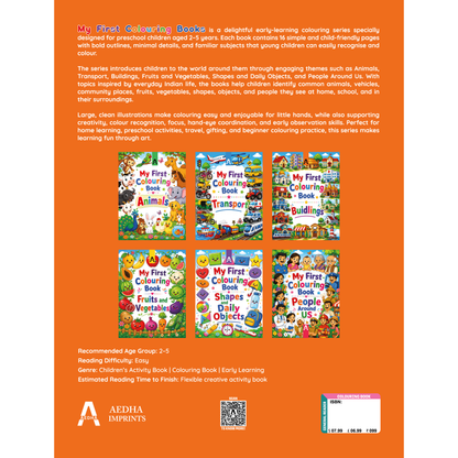 My First Colouring Book – Buildings
