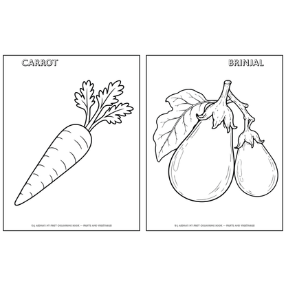 My First Colouring Book – Fruits and Vegetables