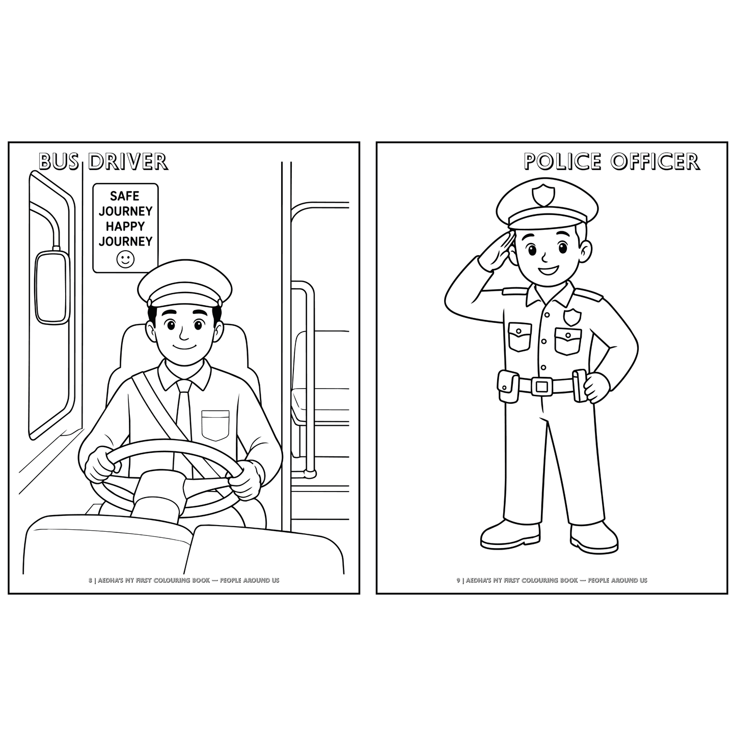 My First Colouring Book – People Around Us