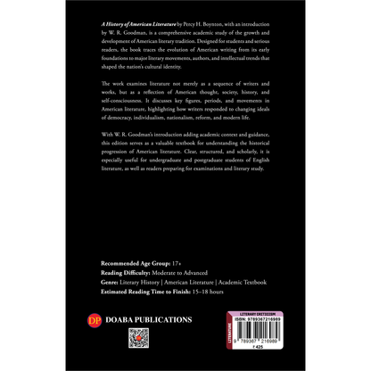 A History of American Literature