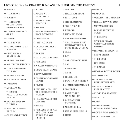 Selected Poems by Charles Bukowski