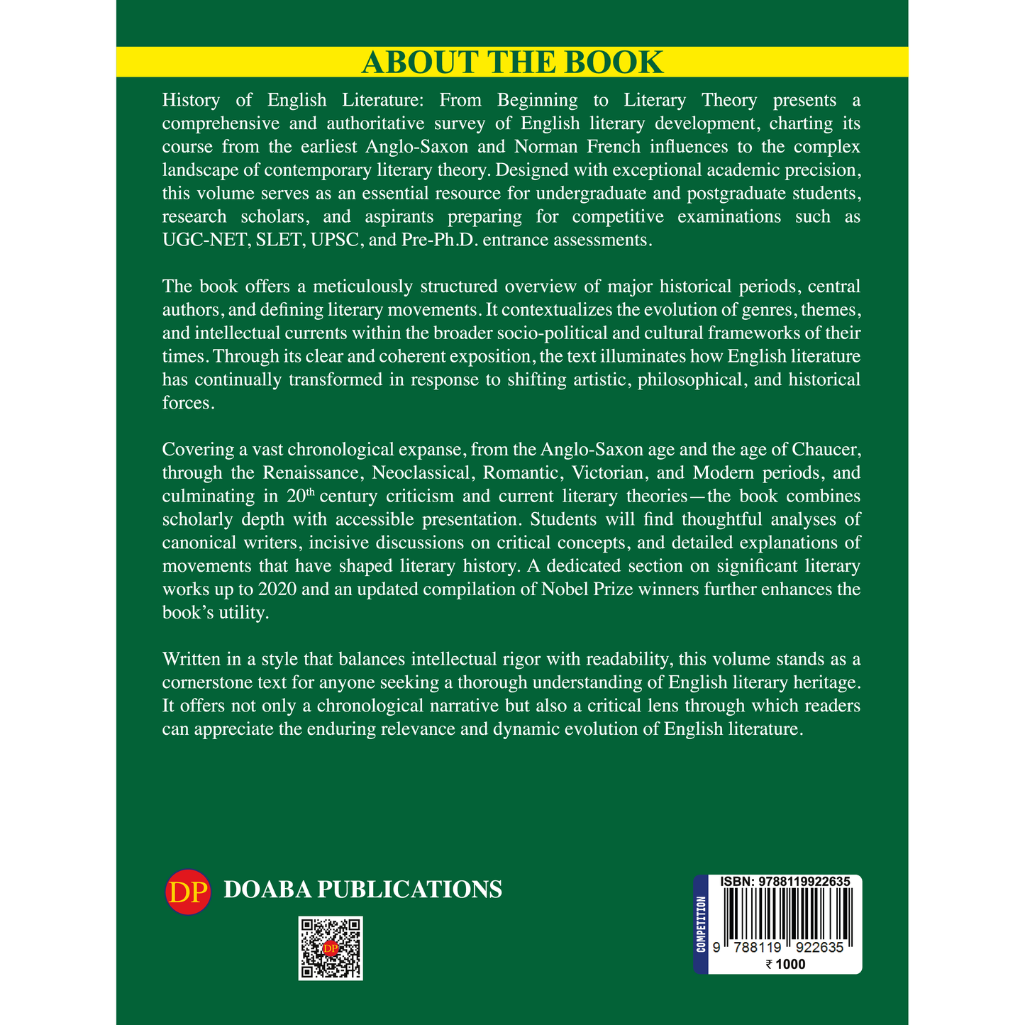 History of English Literature from Beginning to Literary Theory