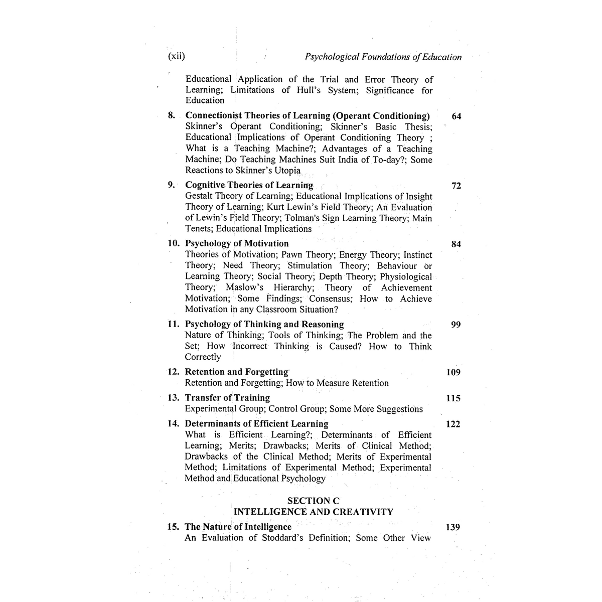 Psychological Foundations of Education