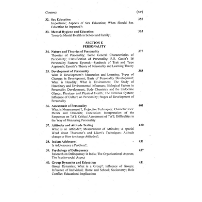 Psychological Foundations of Education