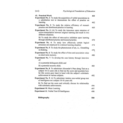 Psychological Foundations of Education