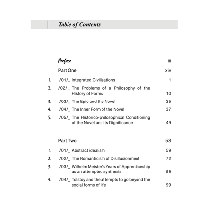 The Theory of the Novel
