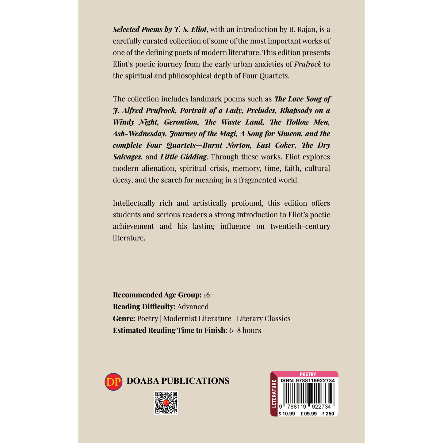 Selected Poems by T.S. Eliot