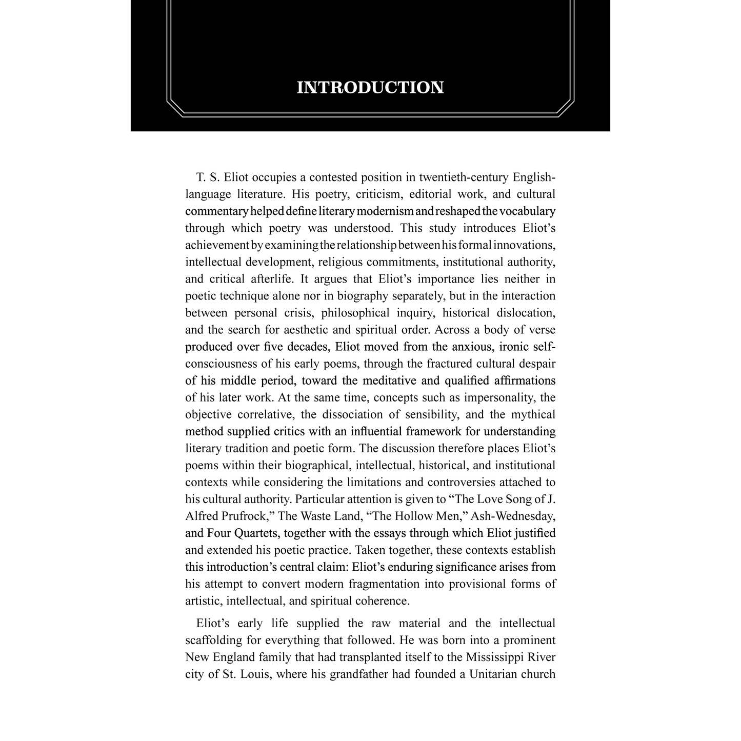 Selected Poems by T.S. Eliot