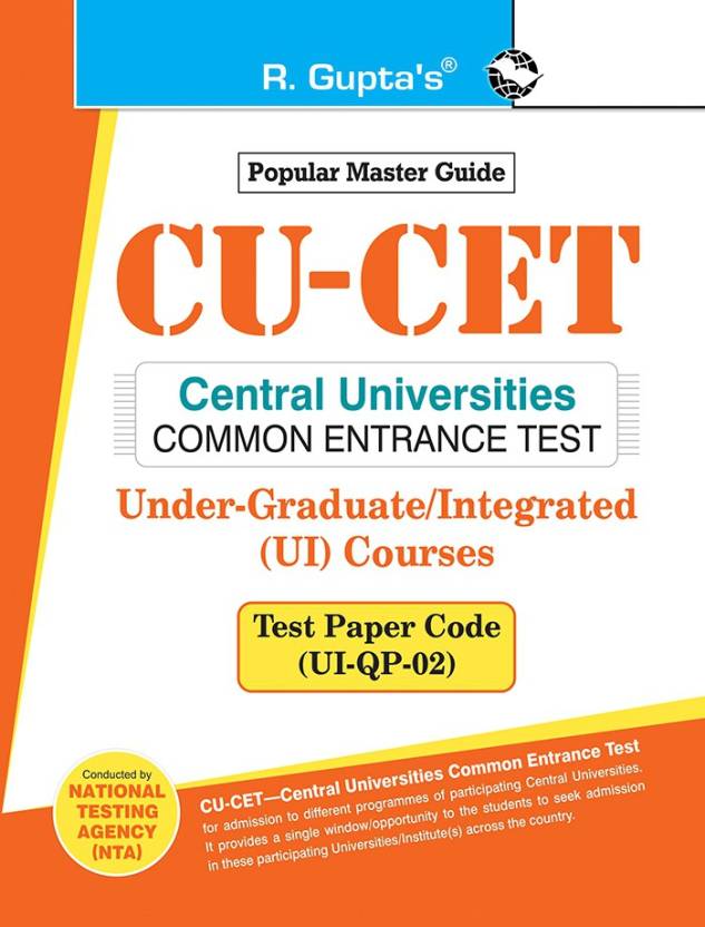 CUCET UnderGraduate/Integrated Courses Guide — Test Paper Code (UI